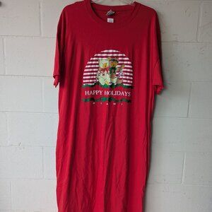 Vintage Teddy Bears Happy Holidays Miami Sleep Shirt